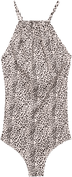 Animal print swimsuit