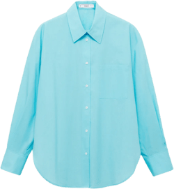 Oversize poplin shirt