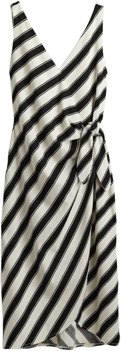 Textured Wrap Dress
