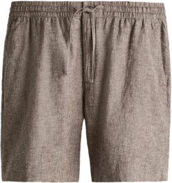 Regular Fit Linen-Blend Shorts