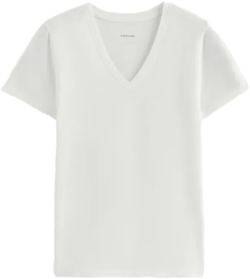 The Slim V-Neck Tee in Essential Cotton