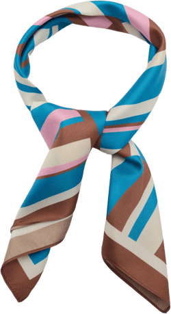 Abstract stripe-print scarf