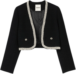 Cropped tweed jacket
