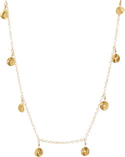 KIARA CONRAD Audrey Disc Charm Choker Necklace