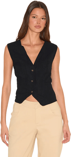 Black Premium  Tailored Vest