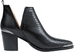 Belle & Bloom Austin Croc Embossed Ankle Boot