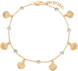 Ettika Scallop Shell Charm Anklet