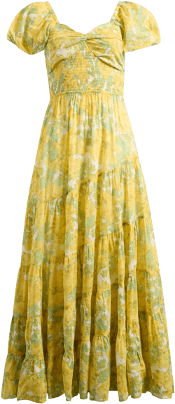 Free People Sundrenched Floral Tiered Maxi Sundress