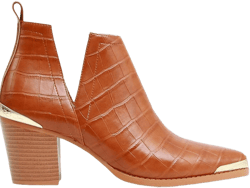 Belle & Bloom Austin Croc Embossed Ankle Boot