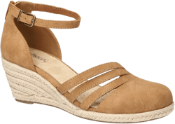 EASY STREET Daytona Ankle Strap Espadrille Platform Wedge