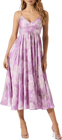ASTR the Label Maeve Floral Midi Sundress