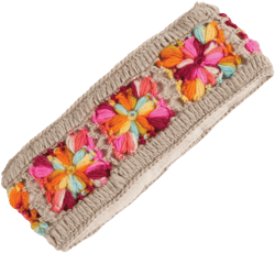 Nirvana Designs Flower Crochet Headband- MULTI's