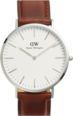 Daniel Wellington 'Classic St. Mawes' Leather Strap Watch, 40mm