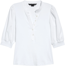 Veronica Beard Coralee Front Button Blouse