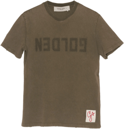 Golden Goose Distressed Cotton Logo Tee