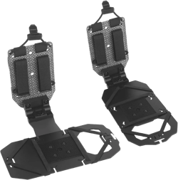 90 Degree Rotataion Tactical Plate Carrier Vest Attachments Universal Phone Chest Mount for Larger Screen Size 4.7"-7.8" Molle Accessories Foldable Navigation Adjustable Phone Holder Board (Black)