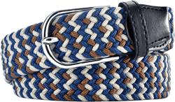 1PCS Canvas Waistband Men's Belt Students Youth Stretch Elastic Woven Version of The Hipster(110cm,6)