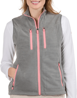 SCOTTeVEST Fleece Crest Vest for Women - 15 Hidden Pockets - Warm Wrinkle Resistant for Travel & More