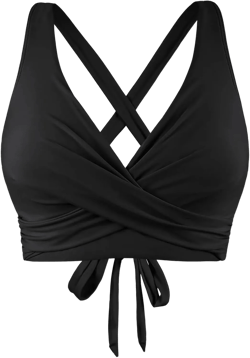 Women Lace Up Bikini Top Up Bathing Suit for Women Swimwear Tops Underwire plus Size Swimsuit Up