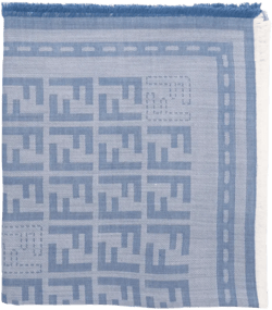 jacquard-pattern scarf