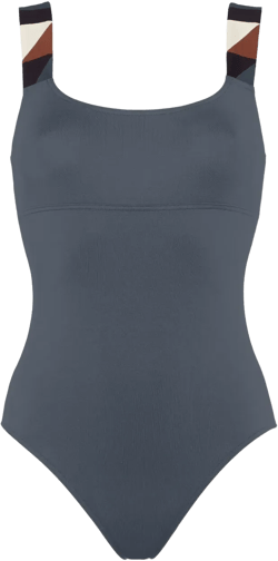 Tempo graphic-strap swimsuit
