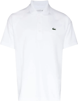 logo-patch short-sleeved polo shirt