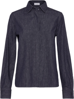 Monili bead-embellished denim shirt