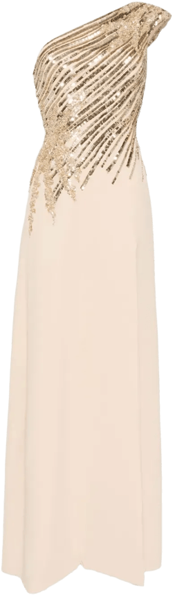 one shoulder sequin dress