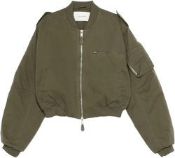 Khaki A-4 Bomber Jacket In Grün