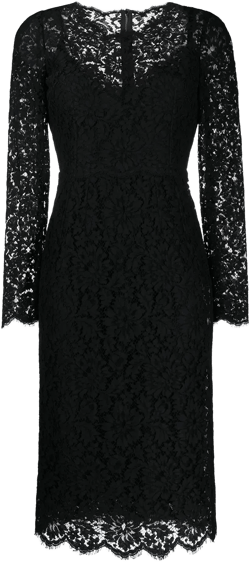 cordonetto-lace midi dress