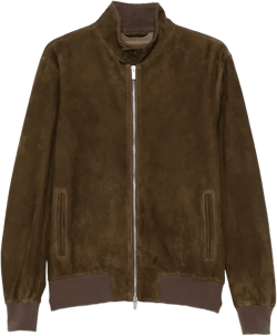 Suede Jacket In Brown