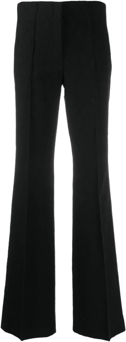 textured pleated trousers