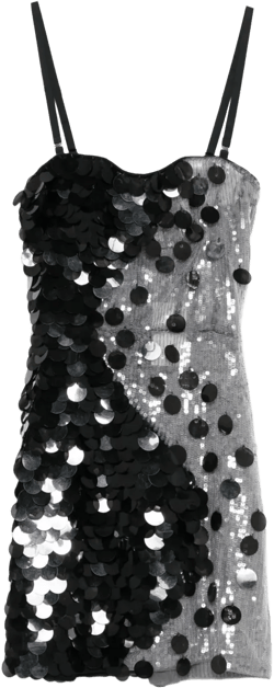 sequined mini dress