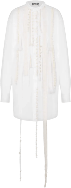 appliqué-detailing dress