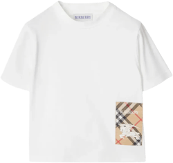 Check cotton T-shirt 