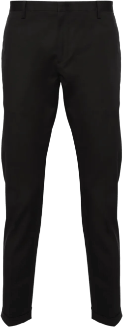 mid-rise tapered chinos