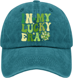 Groovys in My Lucky ERAS St Patrick's Day Shamrocks Lucky Charm Baseball Hats Sport Hat for Men's Sport Hats Adjustable