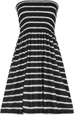 Casual Dresses for Women Summer Sleeveless Strapless Beach Sundress Striped Off Shoulder Bandeau Boobtube Mini Dress