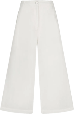 cropped palazzo trousers
