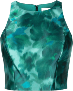 Lexie watercolour-effect sleeveless top