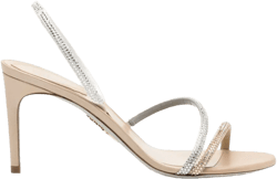 80mm crystal-embellished satin sandals