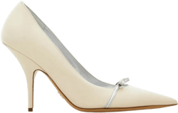 bow-detail pointed-toe pumps