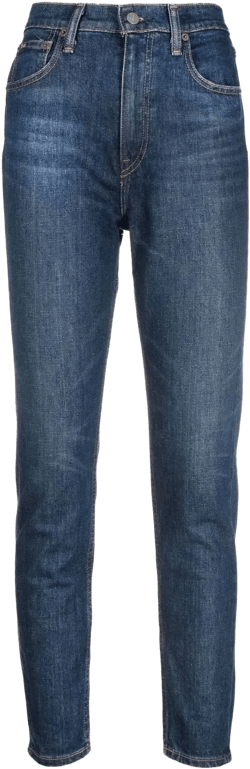 high-rise skinny jeans