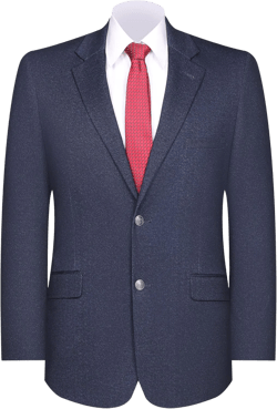 Men's Sport Coat Classic Fit Knit Blazer 2 Button Single Breasted Notch Lapel Casual Sports Jacket for Daily Navy 56