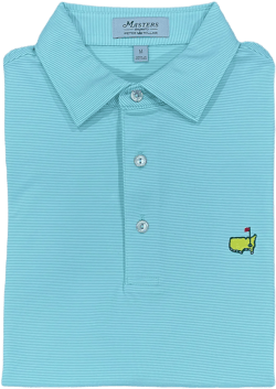 PETER MILLAR Masters Men's Performance Tech Micro Stripe Golf Shirt Polo - Green at Amazon Men’s Clothing store