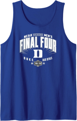 Duke Blue Devils Final Four 2025 Men's Basketball Bold Blue Tank Top
