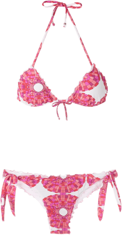 Mandala abstract-print bikini set