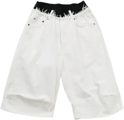 denim knee-lenght shorts