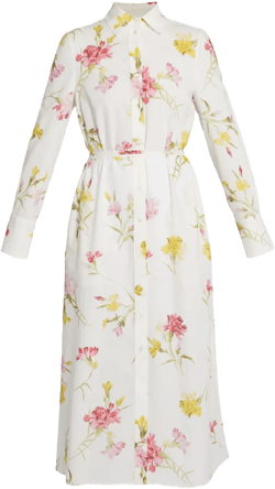 floral shirt dress