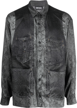 Gilliam long-sleeve satin shirt